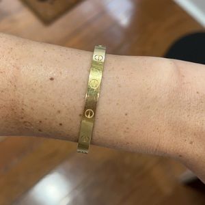 Authentic Cartier Love Bracelet in Yellow Gold